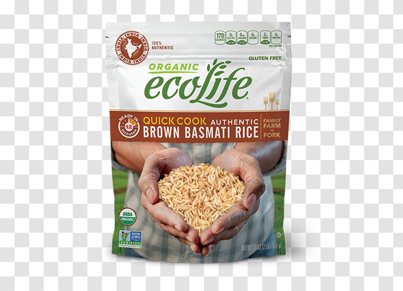 Organic Food Basmati Brown Rice Indian Cuisine - Vegetarian - Steamed Cooker Transparent PNG