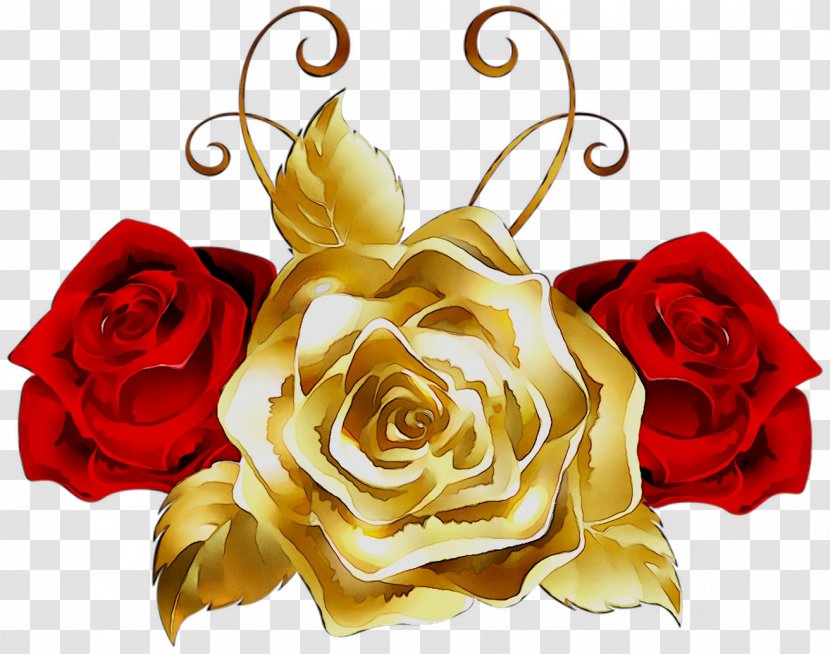 Clip Art Rose Image Gold - Plant Transparent PNG