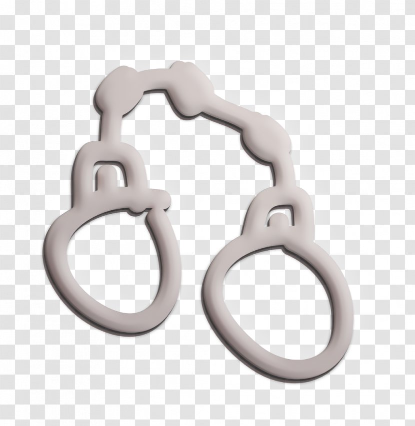 Arrest Icon Handcuffs Police - Jewellery - Silver Transparent PNG