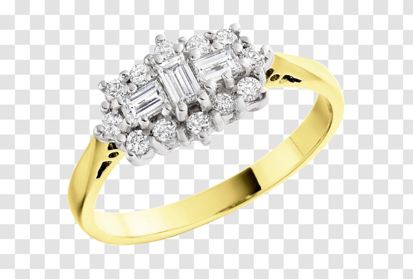Earring Wedding Ring Diamond Engagement - Gemstone - Creative Dress Transparent PNG