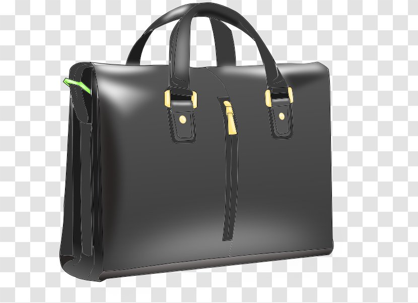 Clip Art Handbag Openclipart Leather - Business Bag - Briefcase Transparent PNG