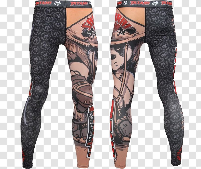 Leggings Compression Garment Pants Clothing Tights - Watercolor - Tatami Transparent PNG