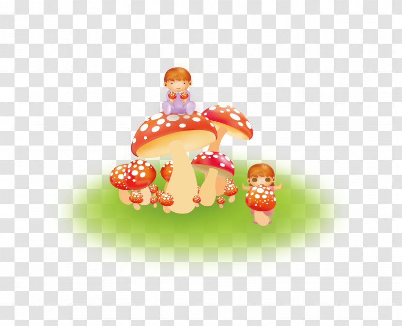 Cartoon Child Mushroom Illustration - Tree - Cute Mushrooms Transparent PNG
