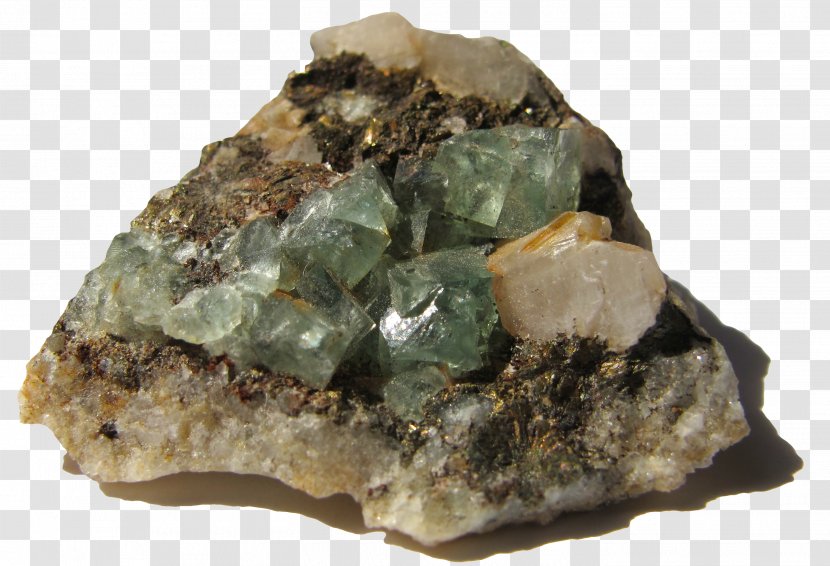 Mineral Fluorite Calcium Fluoride Ore Transparent PNG