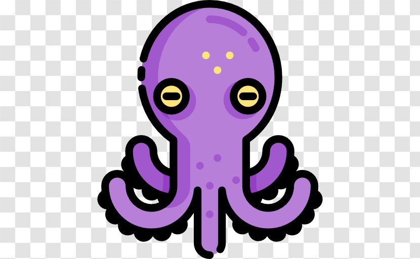 Octopus Cartoon Pink M Clip Art - Purple Transparent PNG