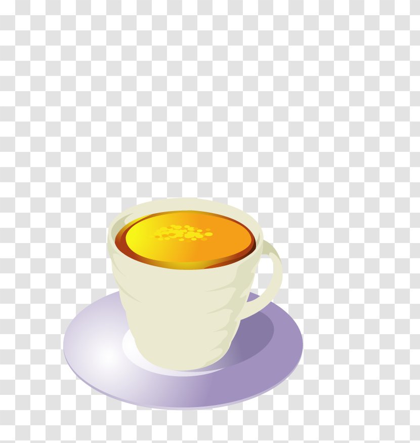 Coffee Espresso Cappuccino Dim Sum Drink - Tableware - Drinks And Snacks Small Set Transparent PNG