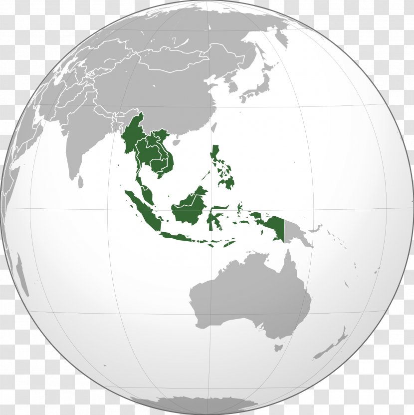 Burma Cambodia Thailand East Asia Globe - Islam In Southeast - Indonesia Map Transparent PNG