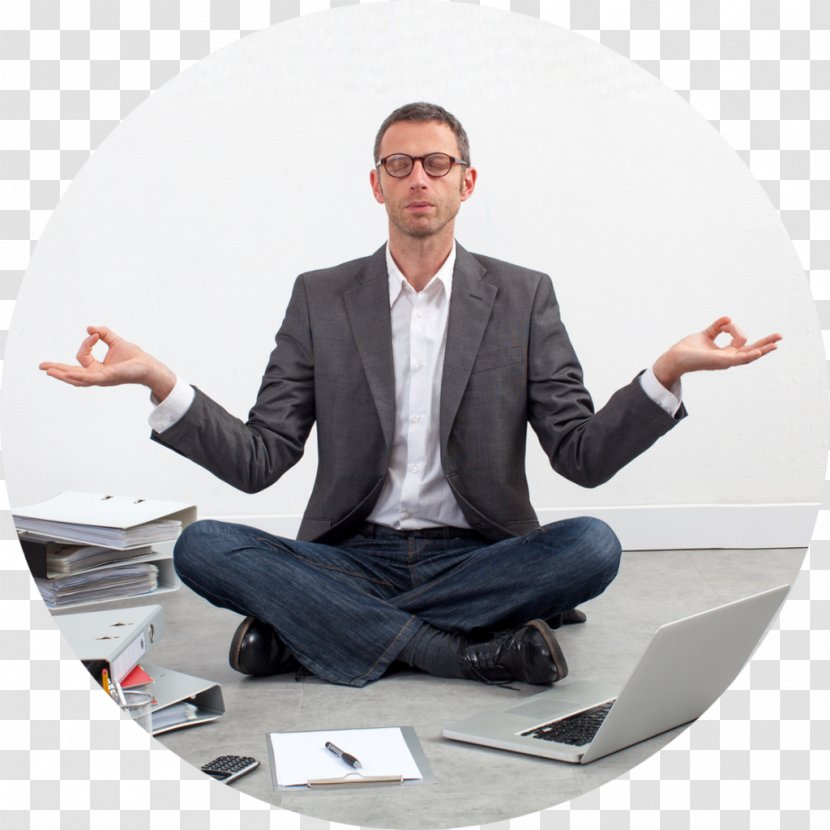 Meditation Businessperson Office Mindfulness - Public Relations - Middle-aged Male Lecturer Transparent PNG