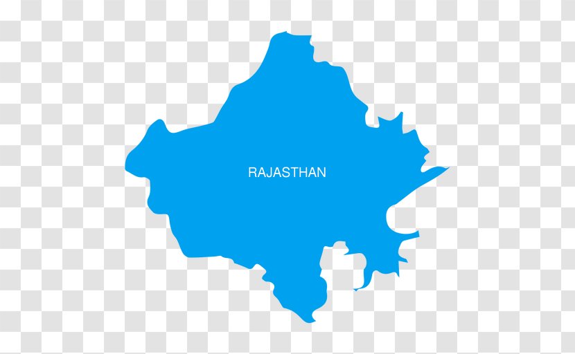 Rajasthan Blank Map Vector - Road Transparent PNG