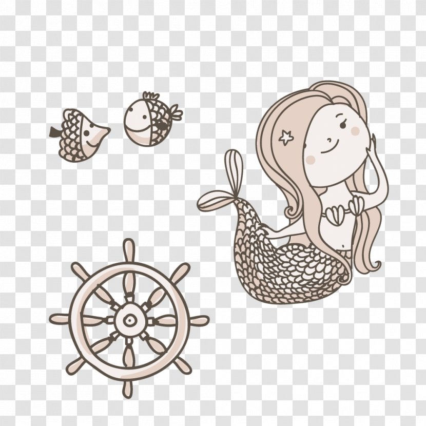 Illustration Vector Graphics Design Image - Tree - Mermaid Transparent PNG