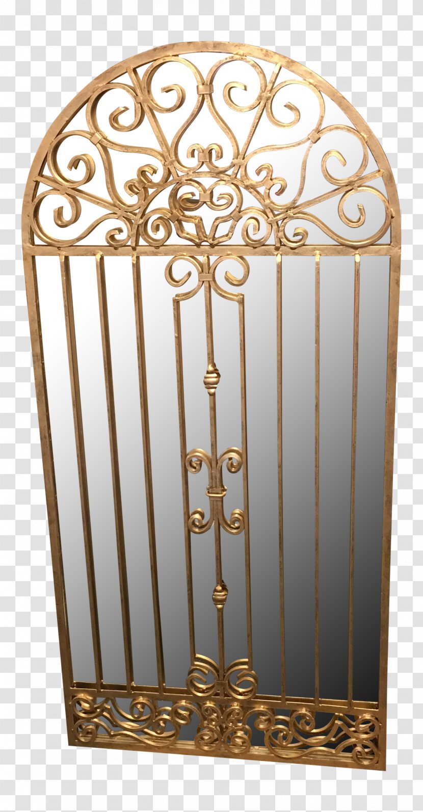 Gate Mirror Garden Wall Arch - Gilding - The Iron Transparent PNG