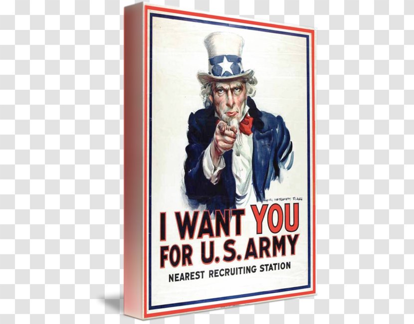 James Montgomery Flagg I Want You Uncle Sam Poster Art - Advertising - Recruitment Posters Transparent PNG