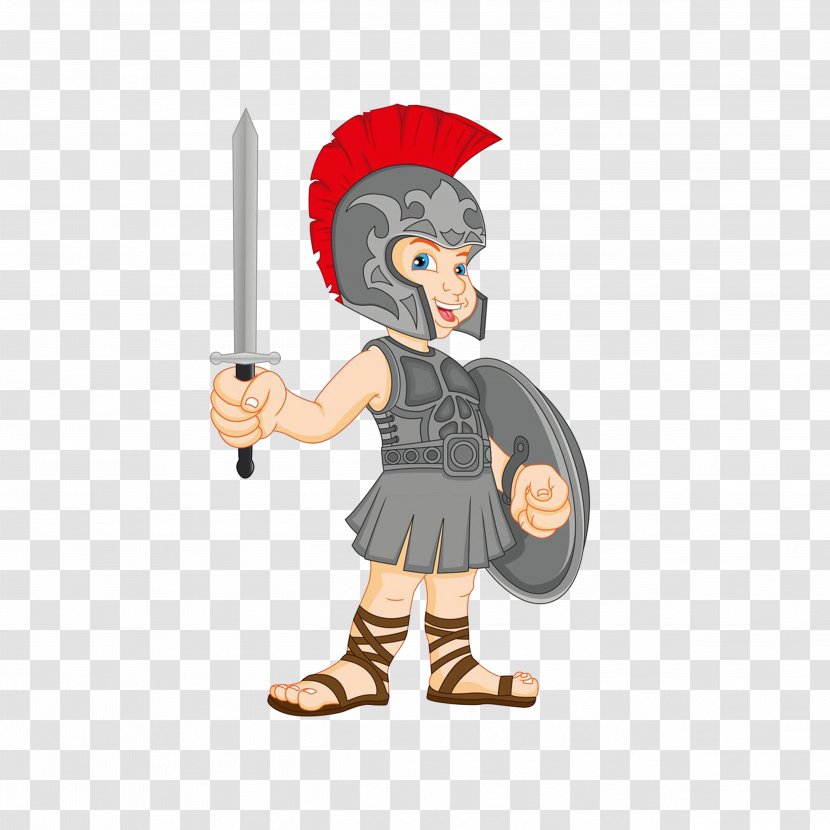 Gladiator Royalty-free Clip Art - Royaltyfree - Foreign Ancient Sword Junzi Transparent PNG