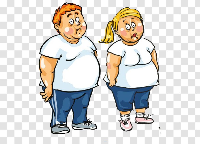 Weight Loss Cartoon Drawing Clip Art - Tree - Men And Women Were Compared Transparent PNG