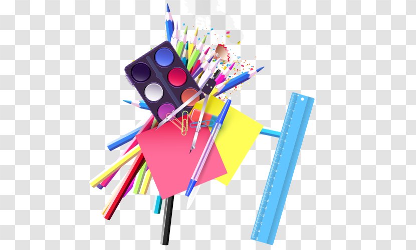 Student Graphic Design Learning - School Supplies Transparent PNG