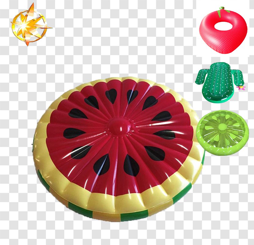 Inflatable Watermelon Air Mattresses Swimming Pool - Toy Transparent PNG