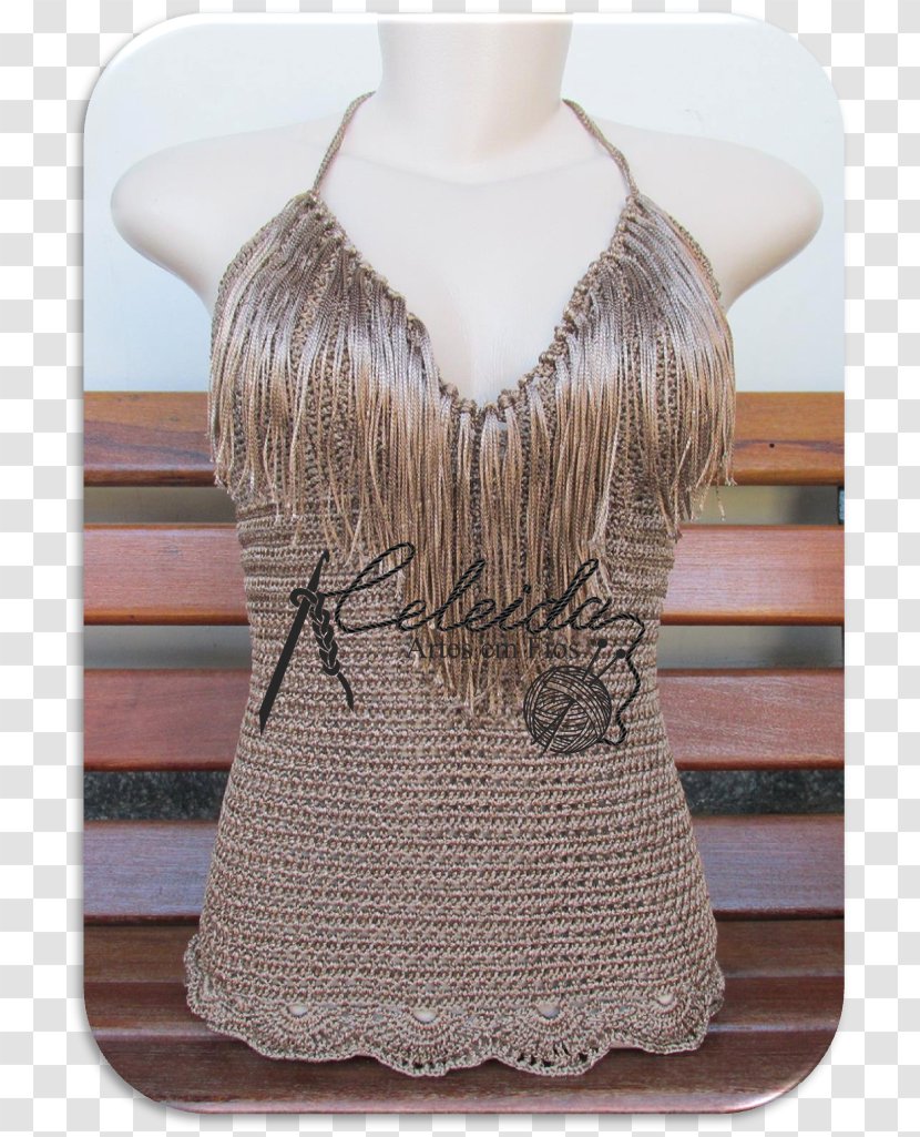 Blouse Neck Bronze Human Back Crochet - Croche Transparent PNG