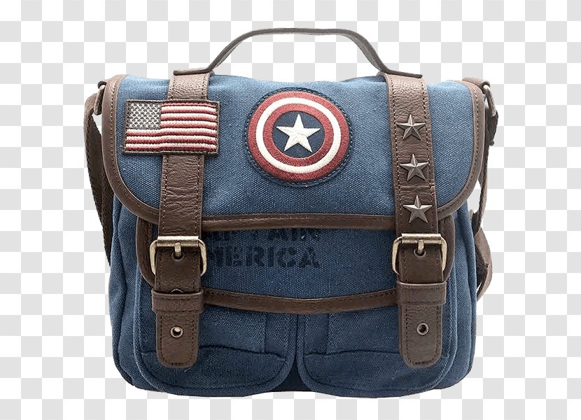 Messenger Bags Captain America Handbag Carol Danvers Canvas - Wallet Transparent PNG
