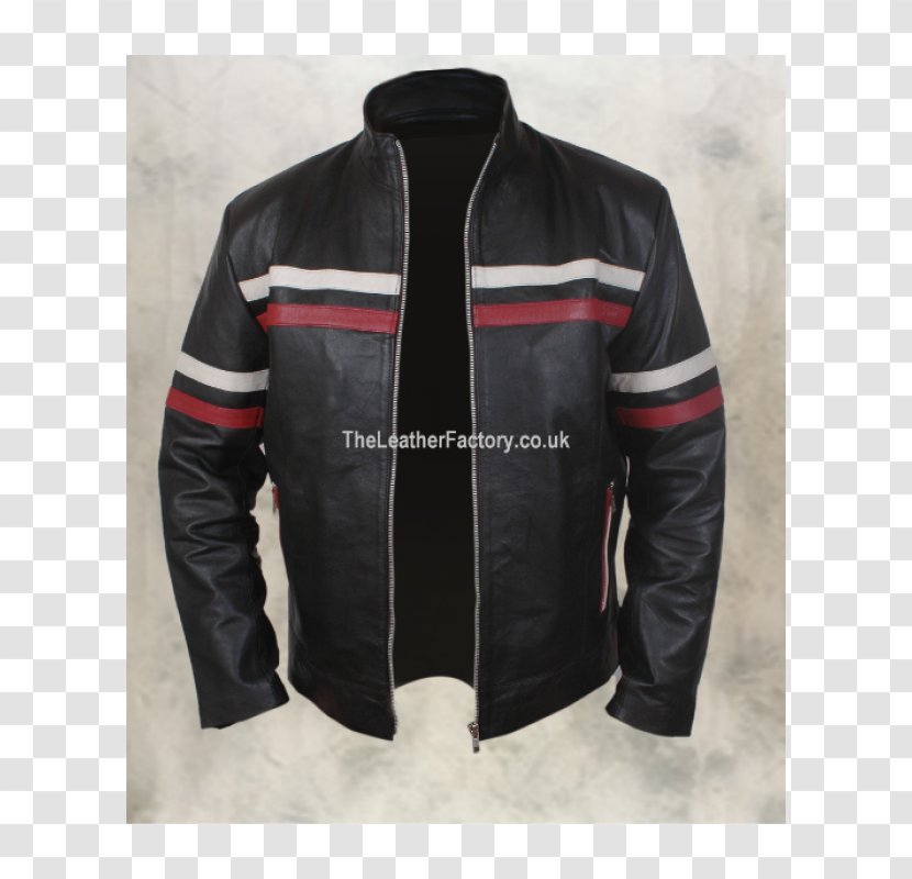 Leather Jacket Motorcycle Pocket Coat - Auto Detailing Transparent PNG