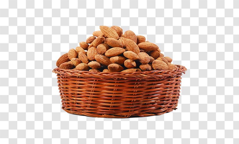 Mixed Nuts Almond Dried Fruit Walnut - Wicker - Fruits Basket Transparent PNG