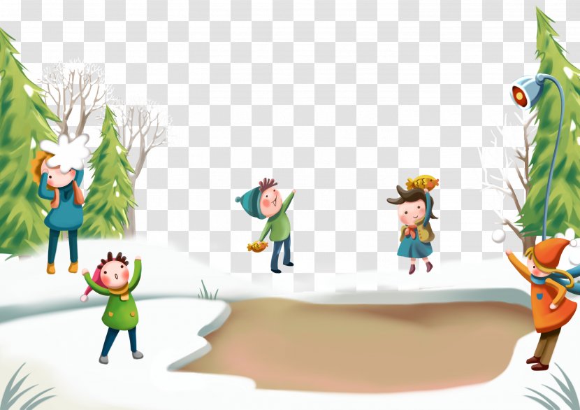 Snow Winter Child - Season - Play Transparent PNG