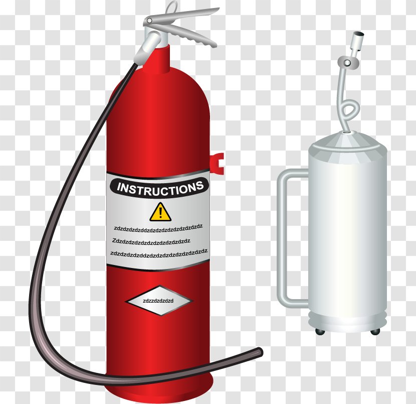Firefighter Firefighting Fire Extinguisher - Royaltyfree - Hydrant Vector Material Transparent PNG