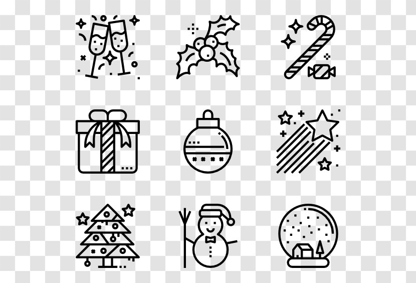 Icon Design Clip Art - Drawing - Christmas Fonts Transparent PNG