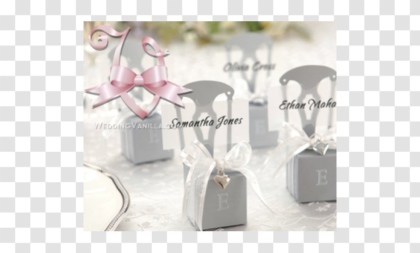 Wedding Invitation Place Cards Party Favor Chair - Text Transparent PNG
