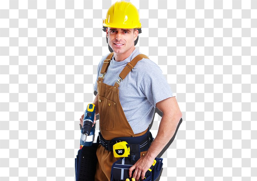 Construction Worker Hard Hats Laborer Architectural Engineering Service - Personal Protective Equipment - Obrero Transparent PNG