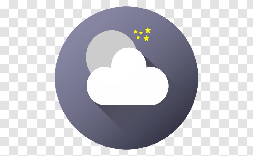 Purple Cloud Computing Sky - Heart - Cloudico Mockup Transparent PNG