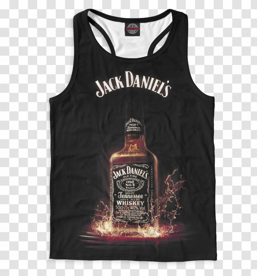 Bourbon Whiskey Jack Daniel's Distilled Beverage Cocktail - T Shirt Transparent PNG