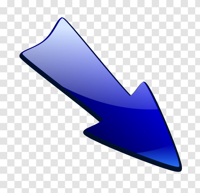 Arrow Clip Art - Wing - Down Right Transparent PNG