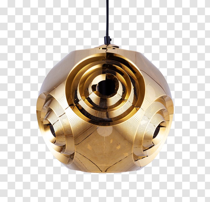 Light Fixture Product Design - Brass - Curveball Cartoon Transparent PNG