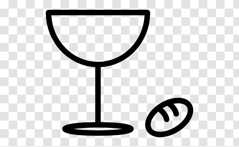 Black And White Drinkware Stemware Transparent PNG