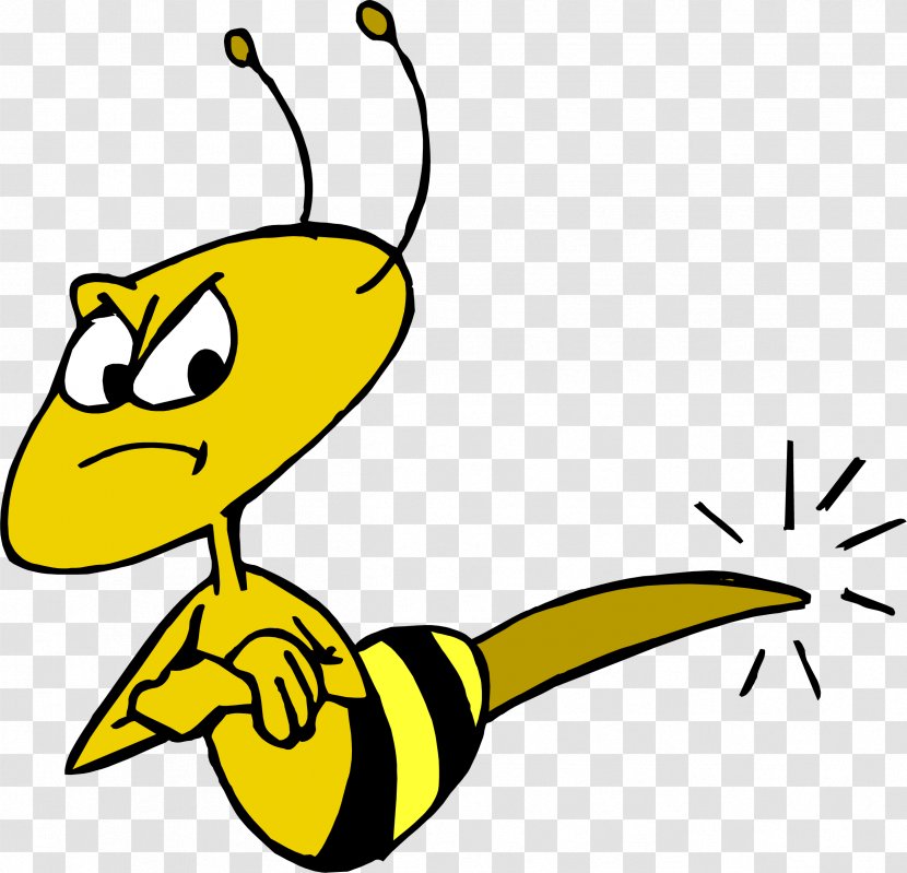 Bee Hornet Cartoon Clip Art - Sting Transparent PNG