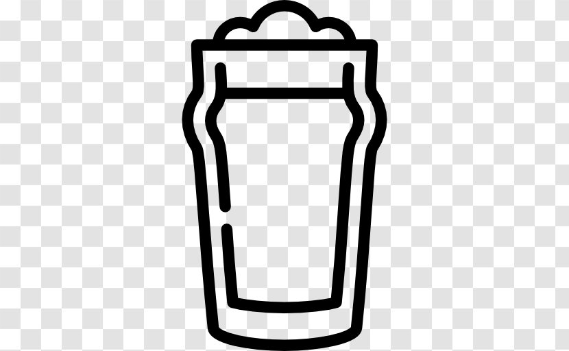 Beer Wine Alcoholic Drink - Black And White Transparent PNG