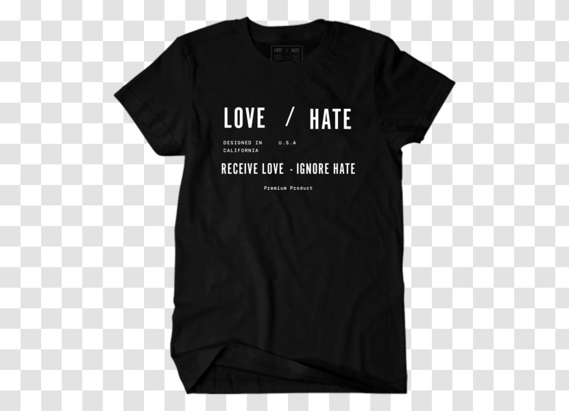 T-shirt Sleeve Top Polo Shirt - Ralph Lauren Corporation - Black Love Transparent PNG
