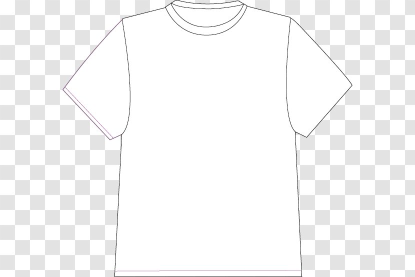 T-shirt Shoulder White Sleeve Collar - Neck - Hand-painted T-shirts Blank Templates Transparent PNG