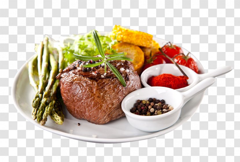 Beefsteak Barbecue Full Breakfast Roast Beef - Steak - Exquisite Transparent PNG