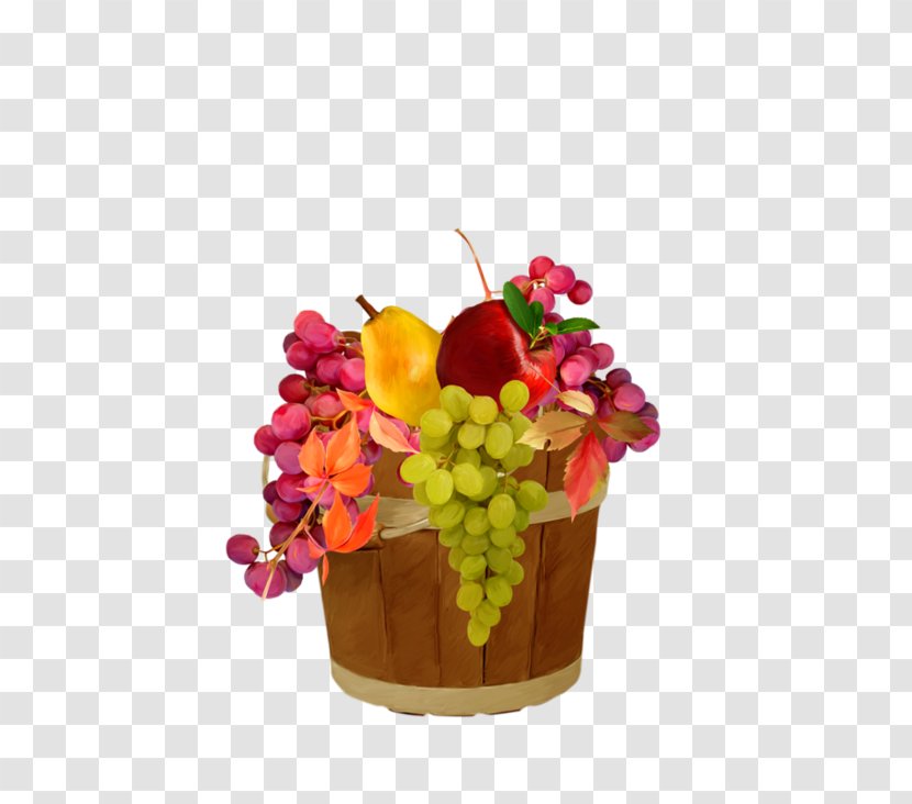 Grape Fruit Floral Design Flower Auglis - Flowerpot Transparent PNG