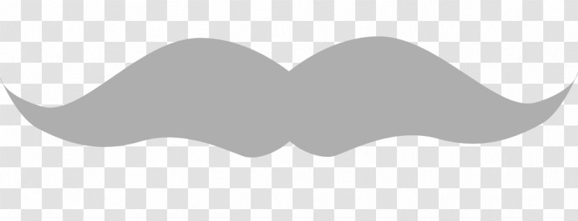 White Line Moustache Clip Art Transparent PNG