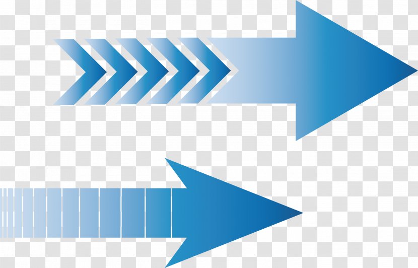 Line Arrow Euclidean Vector - Logo - Blue Arrows Transparent PNG