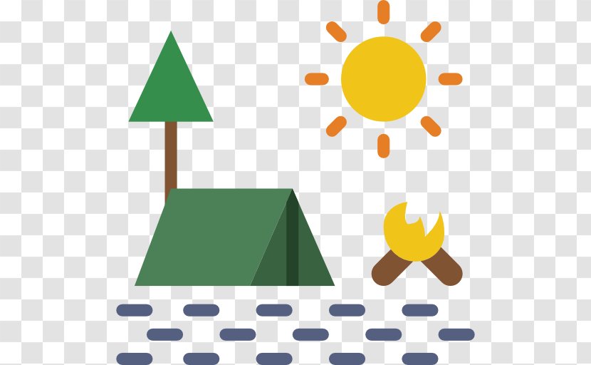 Clip Art - Leaf - Camping In The Woods 1960s Transparent PNG