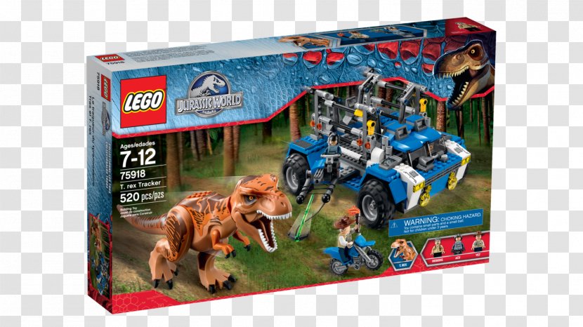 Lego Jurassic World Racers Tyrannosaurus LEGO 75918 T. Rex Tracker - Toy Transparent PNG