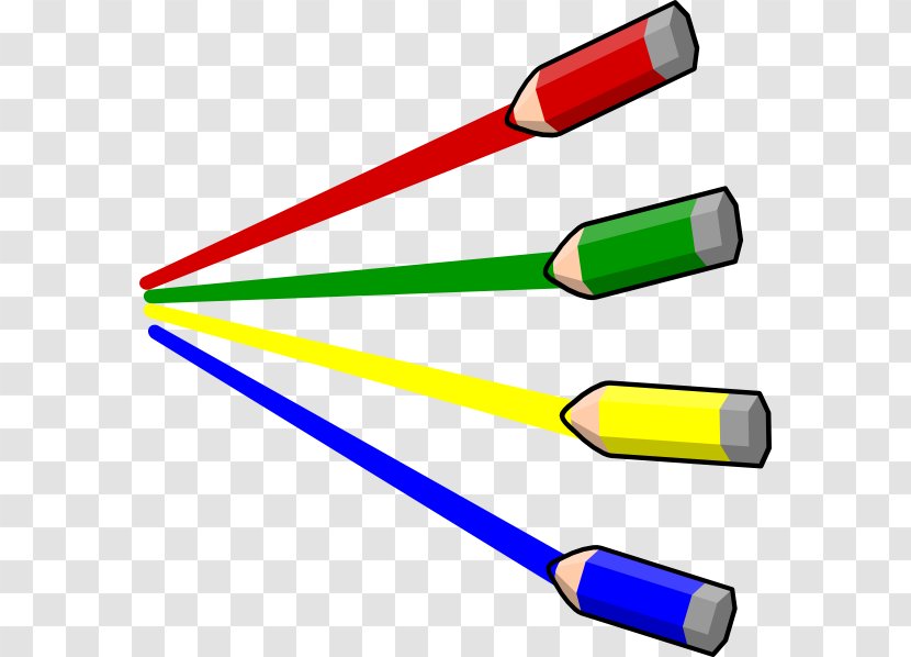 Colored Pencil Clip Art - Color - Stripes Transparent PNG