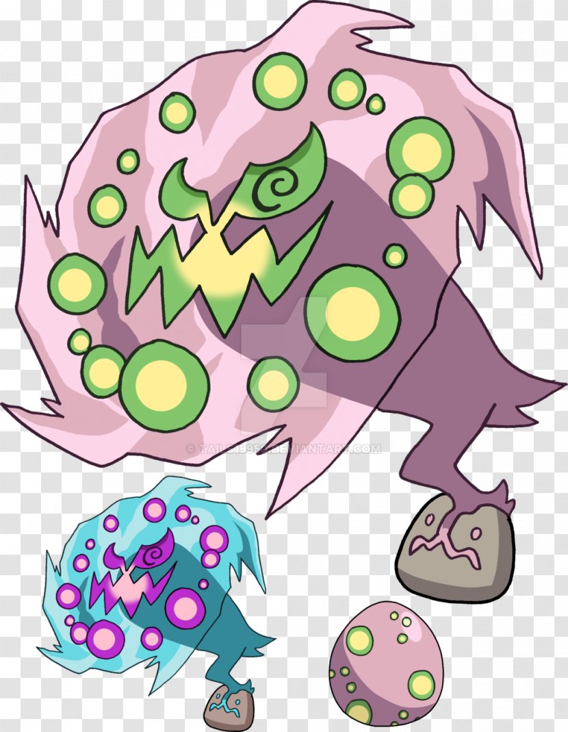 Pokémon X And Y Vrste Spiritomb Haunter - Flower - Diamond Number Transparent PNG