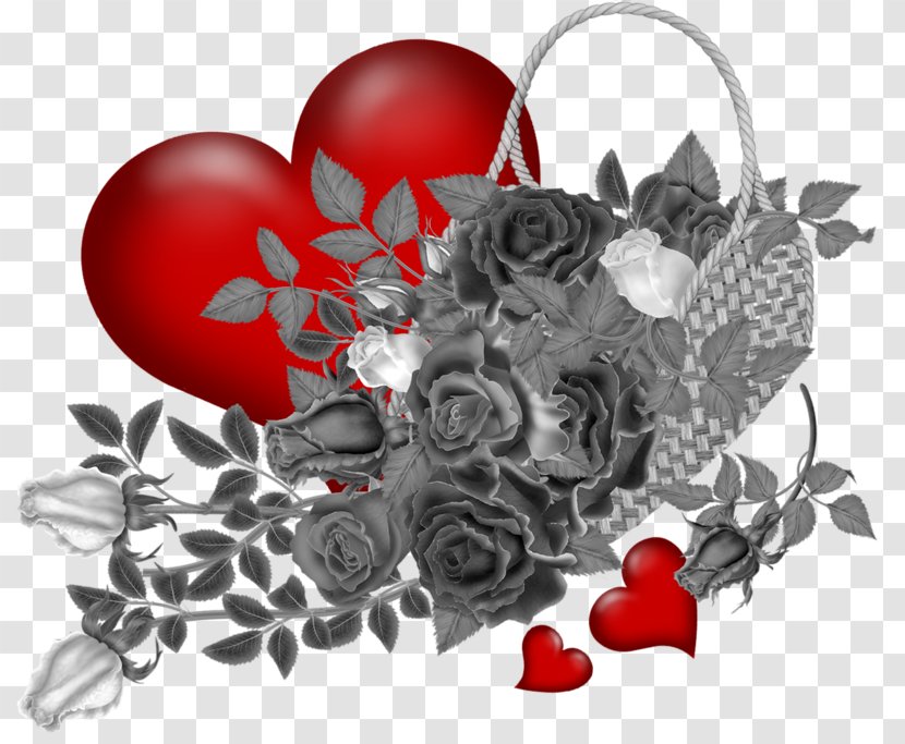 Paper Valentine's Day Flower Clip Art - Frame Transparent PNG