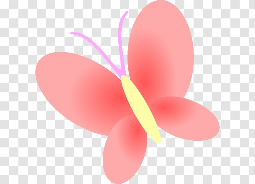 Butterfly Pink Royalty-free Clip Art - Butterflies And Moths Transparent PNG