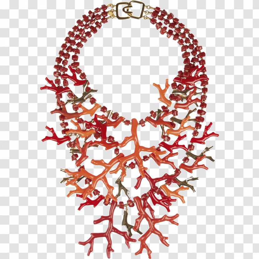 Necklace Red Coral Jewellery Gemstone - Goldfilled Jewelry Transparent PNG