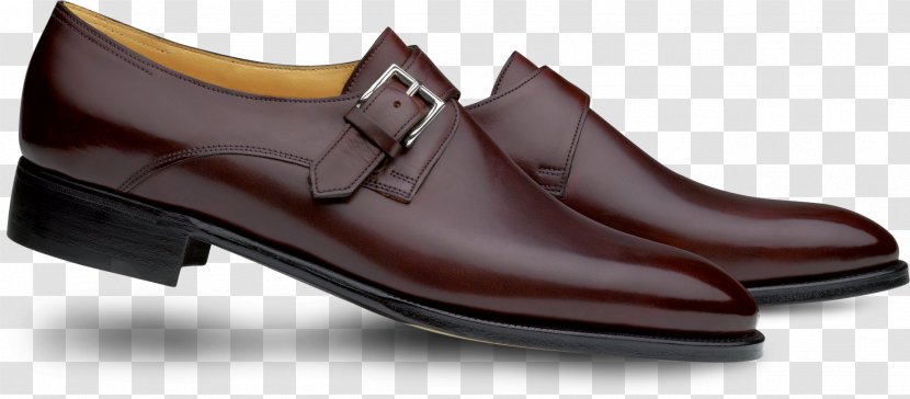 Slip-on Shoe Monk Oxford Strap - Brown - Outdoor Transparent PNG